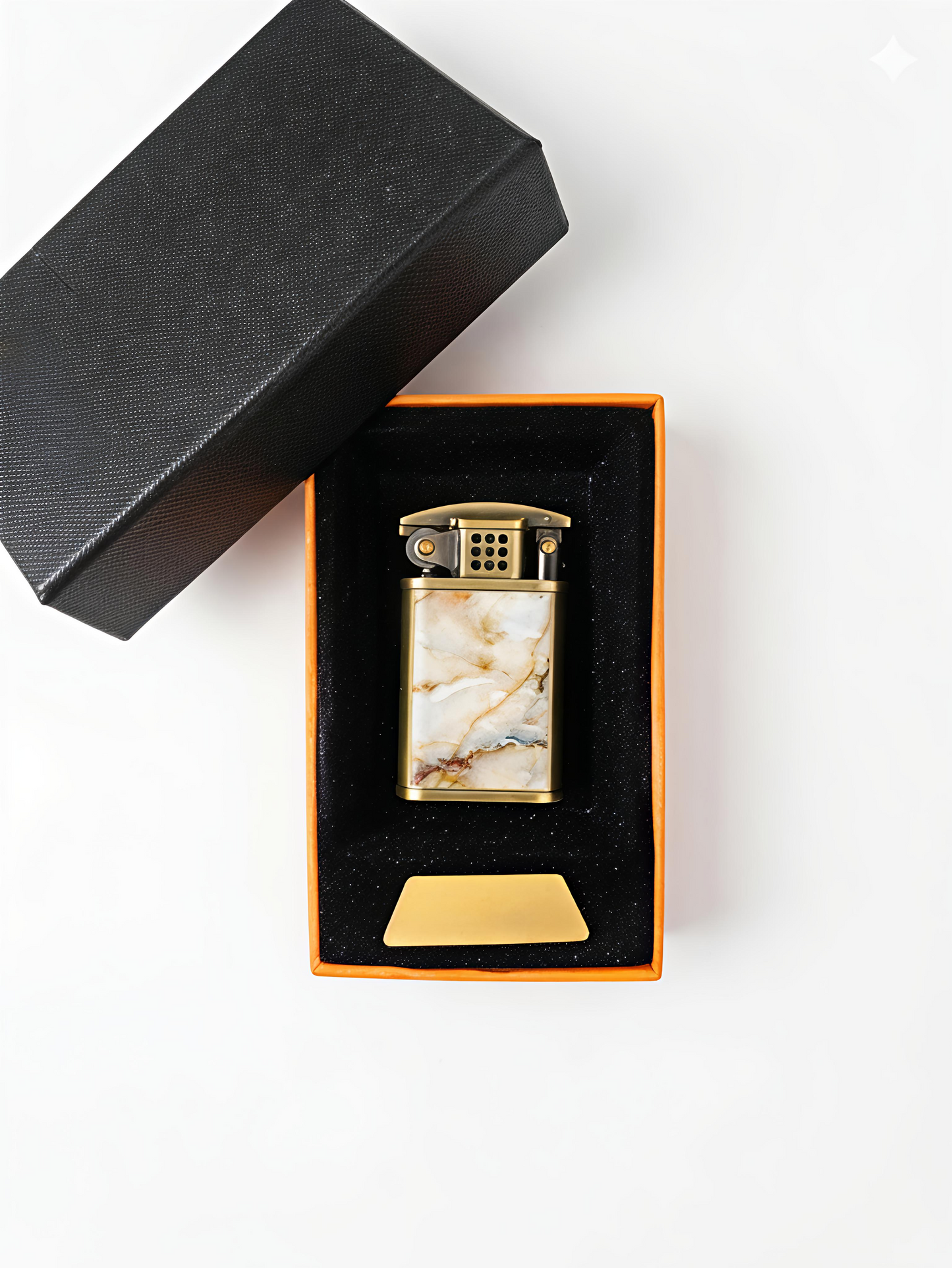 Premium Veined Marble Edition β Luxe Windproof Lighter