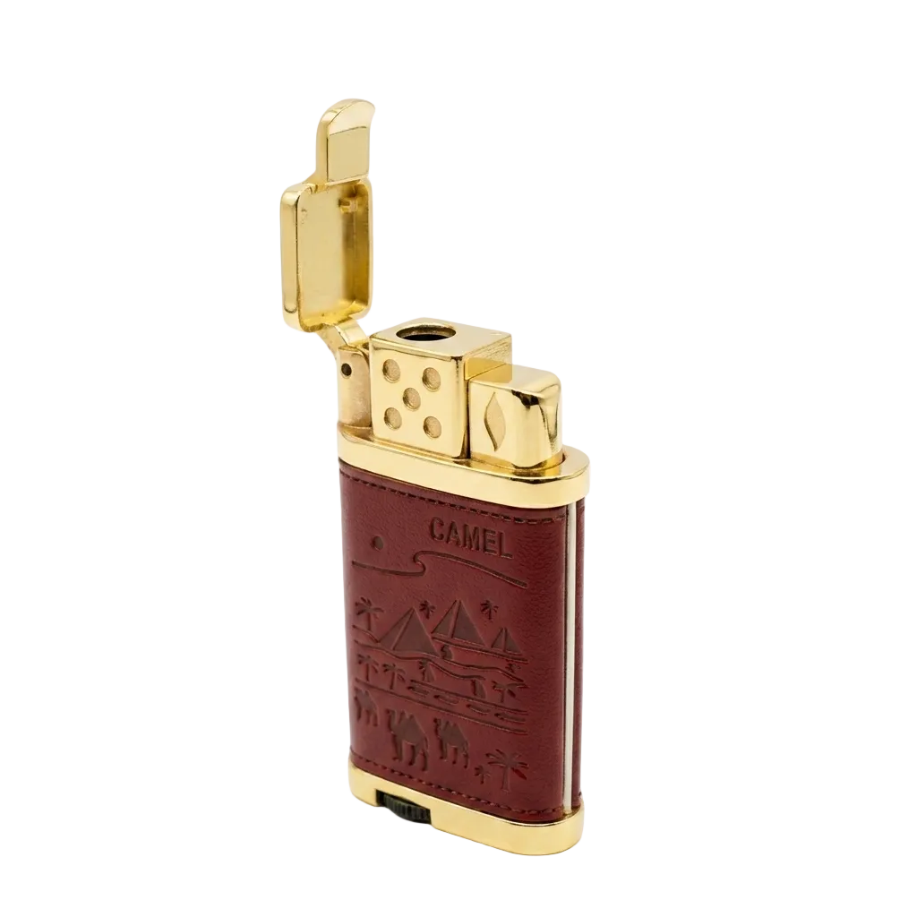 DesertKing™ Vintage Leather Jet Flame Lighter