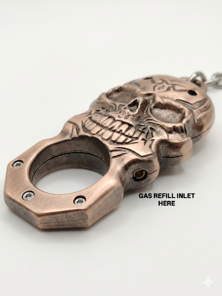 Skull Grip Storm Jet Flame Lighter